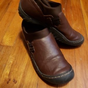 J-41 brown slide on shoes